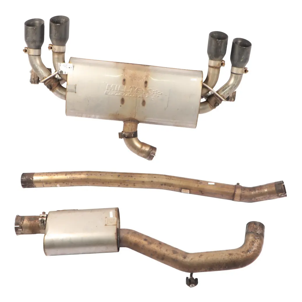 VW Golf Mk7 Milltek Rear Exhaust System Sport Muffler Back Box Double Pipe 2.0 - SKU MSAU617-1 - Part number MSAU617-1