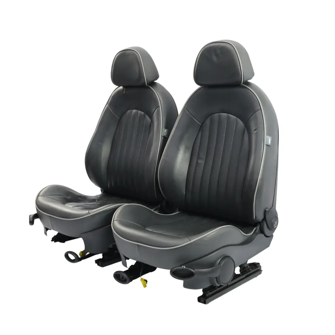 Mini R50 Sièges Cuir Chauffants Panther Black Sièges Avant Et Arrière - SKU R50-SEATS-SET-PARK-LANE-ENGLISH-PANTHER-1 - Numéro de pièce R50-SEATS-SET-PARK-LANE-ENGLISH-PANTHER