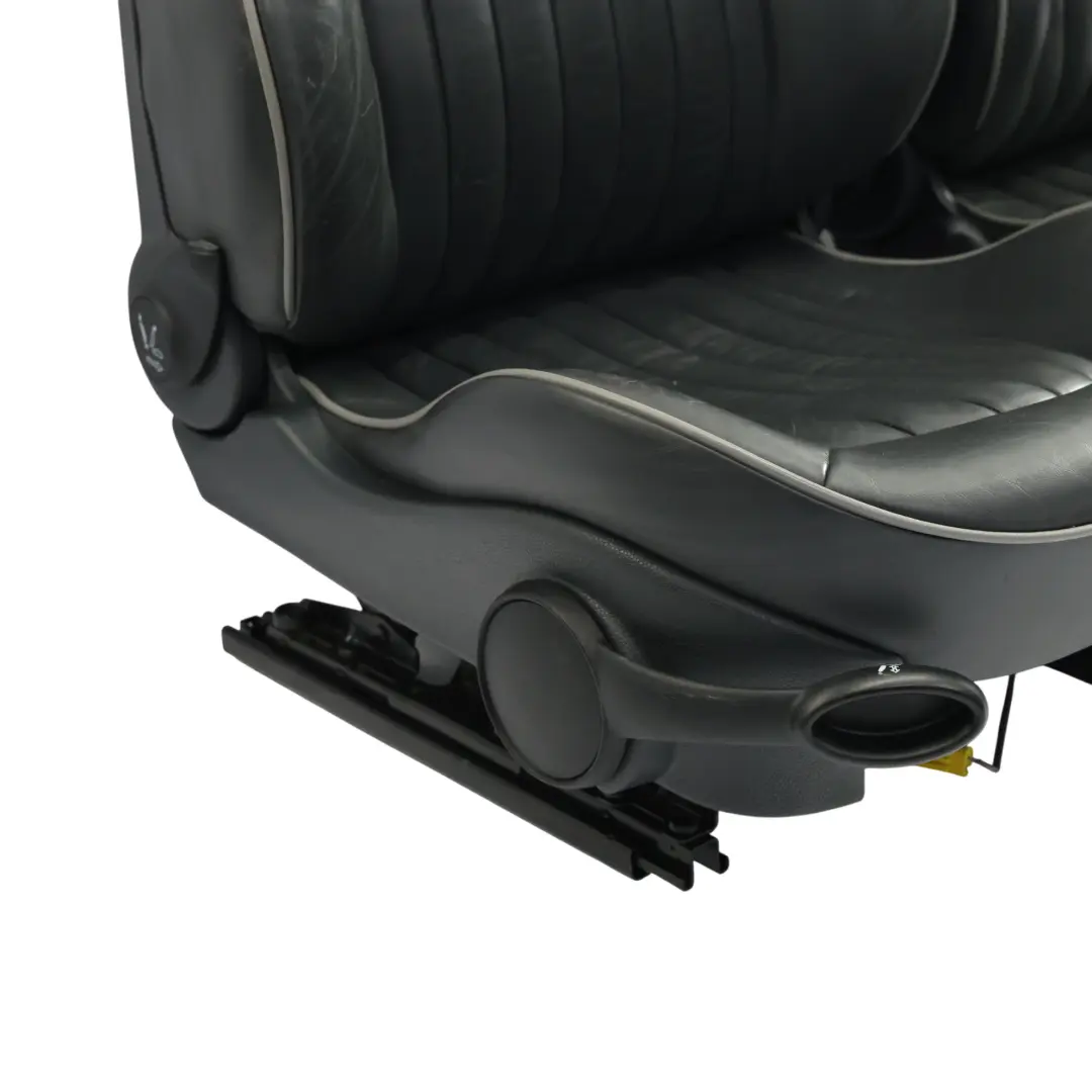Mini R50 Sièges Cuir Chauffants Panther Black Sièges Avant Et Arrière - SKU R50-SEATS-SET-PARK-LANE-ENGLISH-PANTHER-1 - Numéro de pièce R50-SEATS-SET-PARK-LANE-ENGLISH-PANTHER