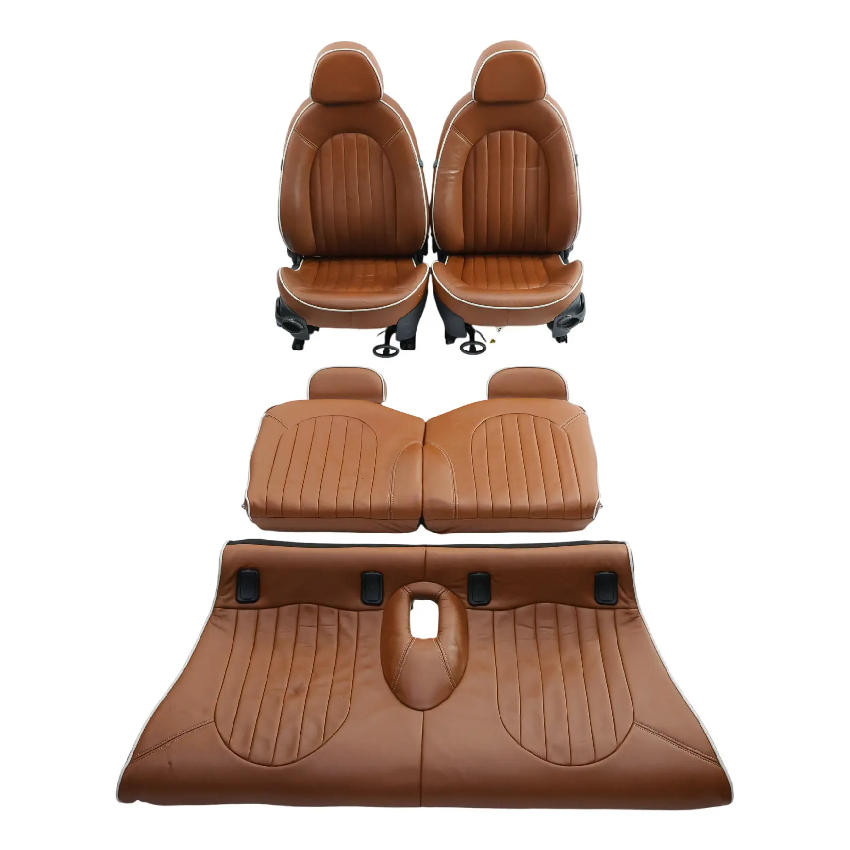 Mini R52 Sport Chauffé Marron Malt Cuir Anglais Sièges Avant Arrière Trottoir