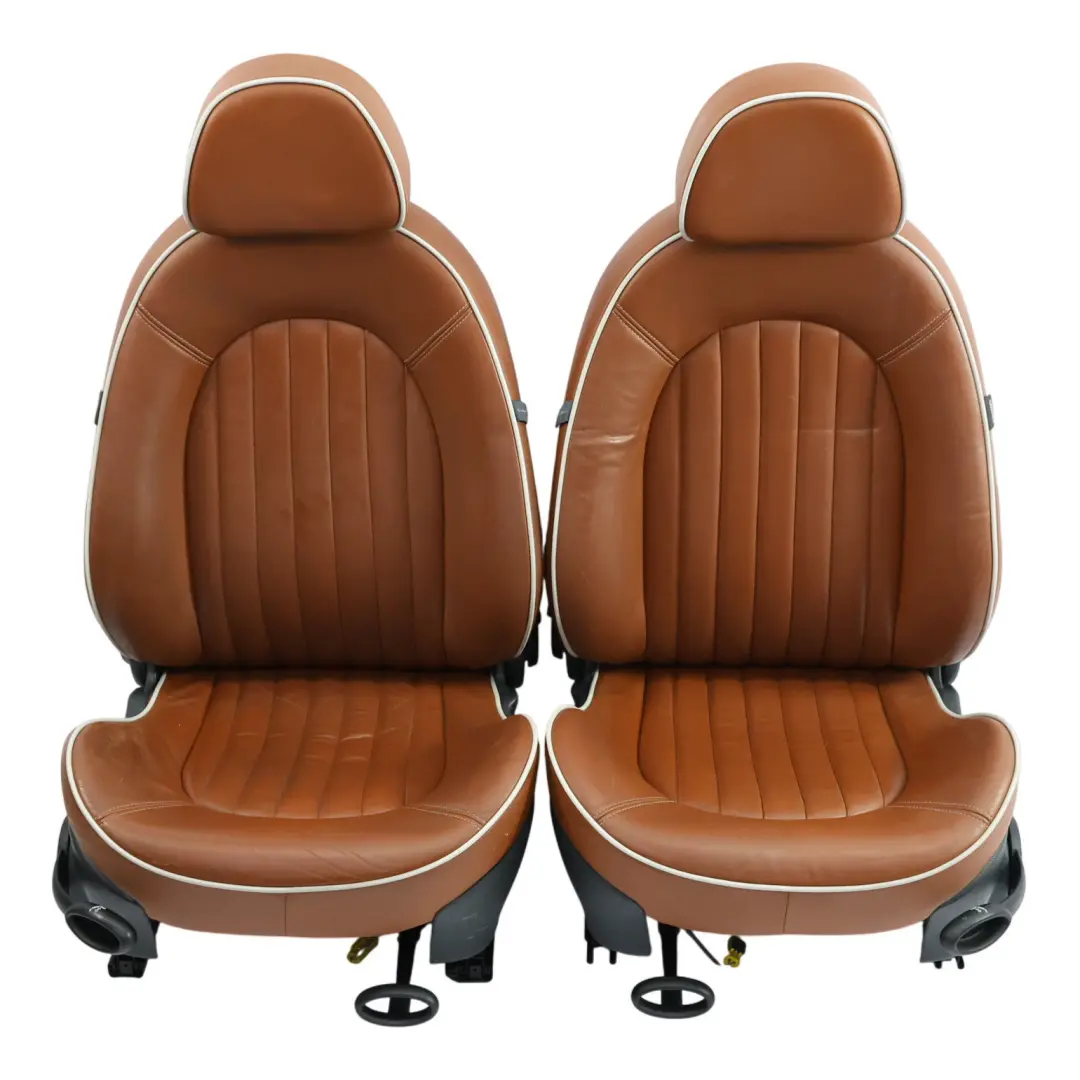 Mini Riscaldato Sport Marrone Pelle Sedili Anteriori Posteriori Marciapiede - SKU R52-Sport-Leather-Seats - Numero di parte R52