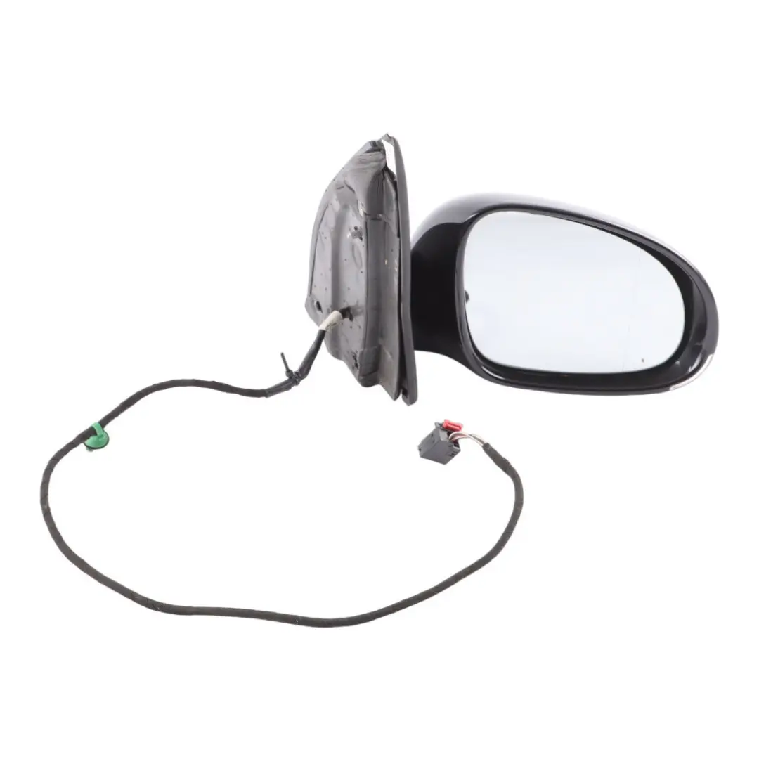 Volkswagen Golf Mk5 Wing Mirror Door Right O/S Black Magic Pearl - C9Z - SKU RHD-1K2857508BL-BLM - Part number 1K2857508BL