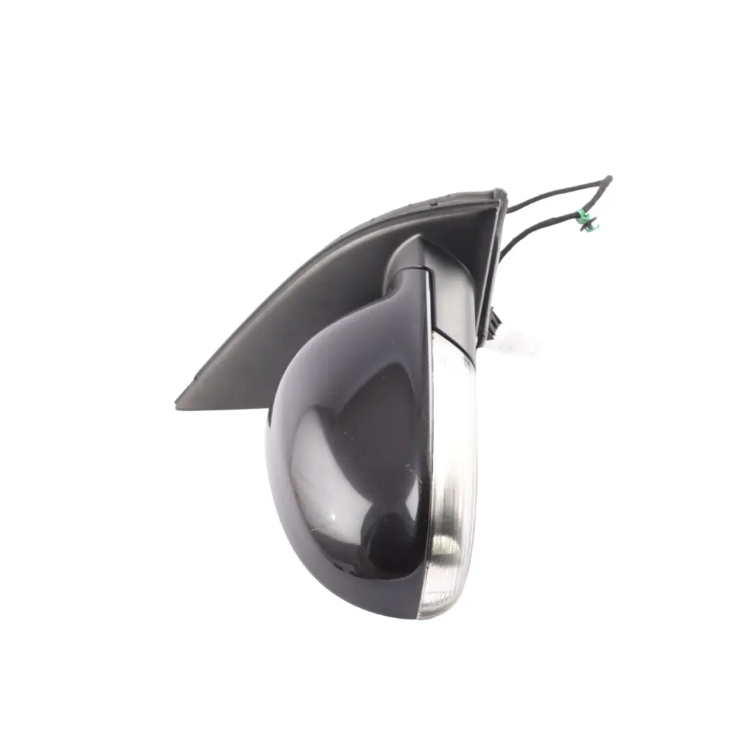 Volkswagen Golf Mk5 Wing Mirror Door Right O/S Black Magic Pearl - C9Z - SKU RHD-1K2857508BL-BLM - Part number 1K2857508BL