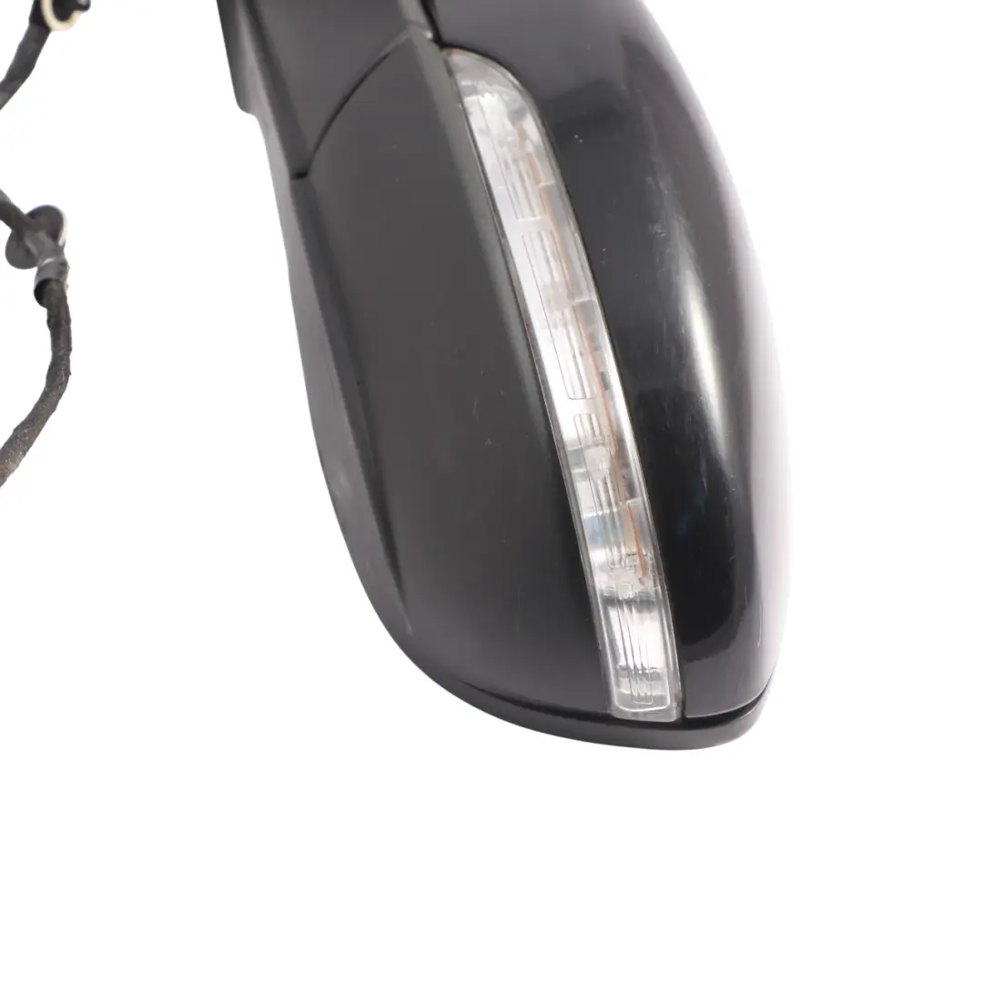 Volkswagen Scirocco Mk3 Front Door Wing Mirror Left N/S Deep Black - C9X - SKU RHD-1K8857507P-DBL - Part number 1K8857507P