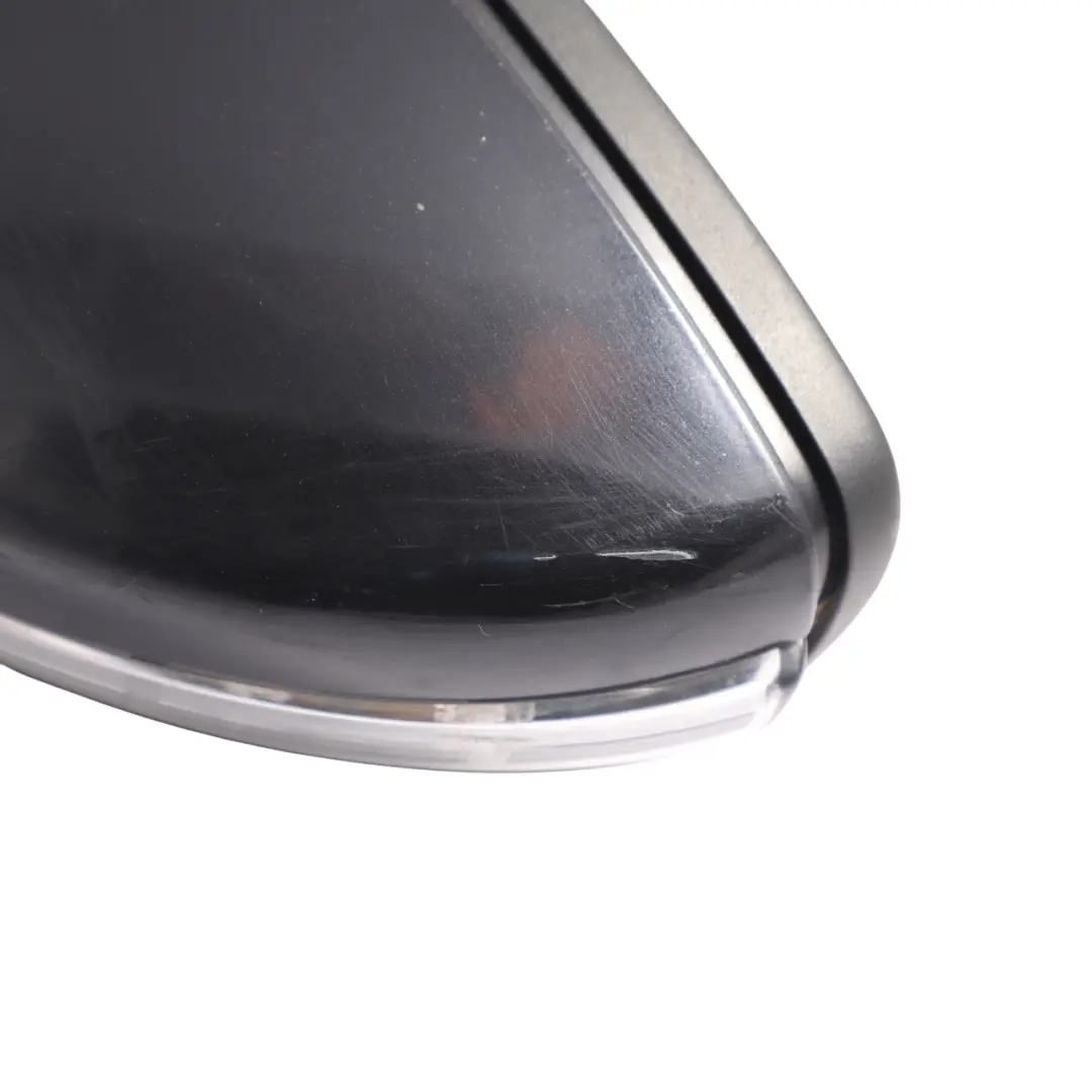 Volkswagen Scirocco Mk3 Front Door Wing Mirror Left N/S Deep Black - C9X - SKU RHD-1K8857507P-DBL - Part number 1K8857507P