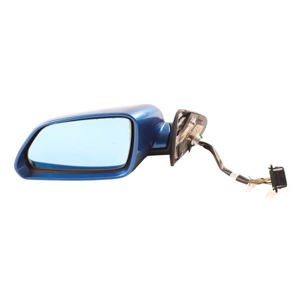Skoda Octavia Mk2 1Z Door Wing Mirror Heated Electric Left N/S Race Blue - F5W