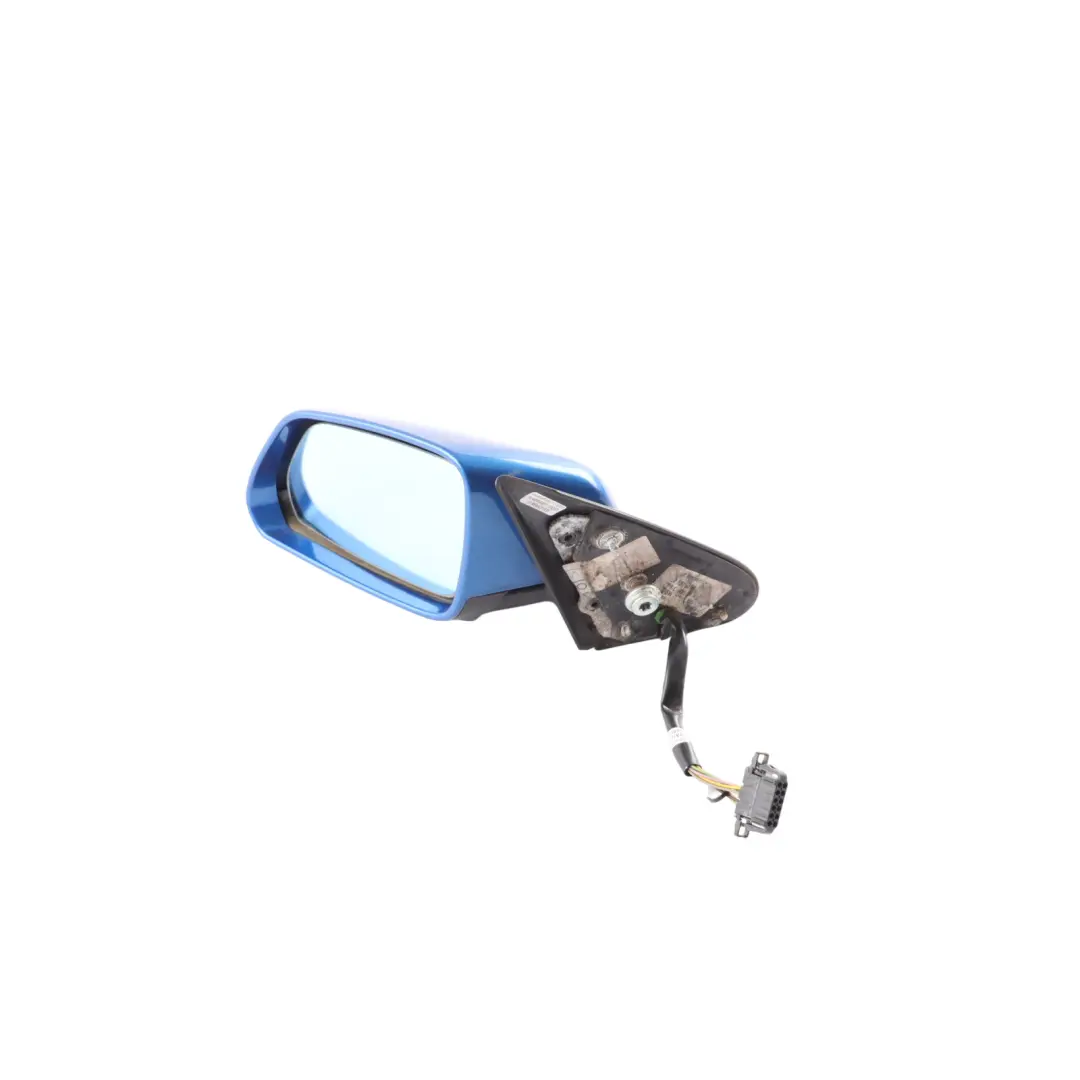 Skoda Octavia Mk2 1Z Door Wing Mirror Heated Electric Left N/S Race Blue - F5W - SKU RHD-1Z2857507F-RAB - Part number 1Z2857507F