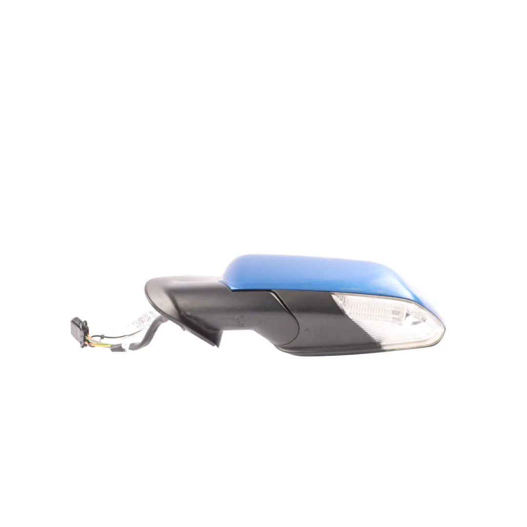 Skoda Octavia Mk2 1Z Door Wing Mirror Heated Electric Left N/S Race Blue - F5W - SKU RHD-1Z2857507F-RAB - Part number 1Z2857507F