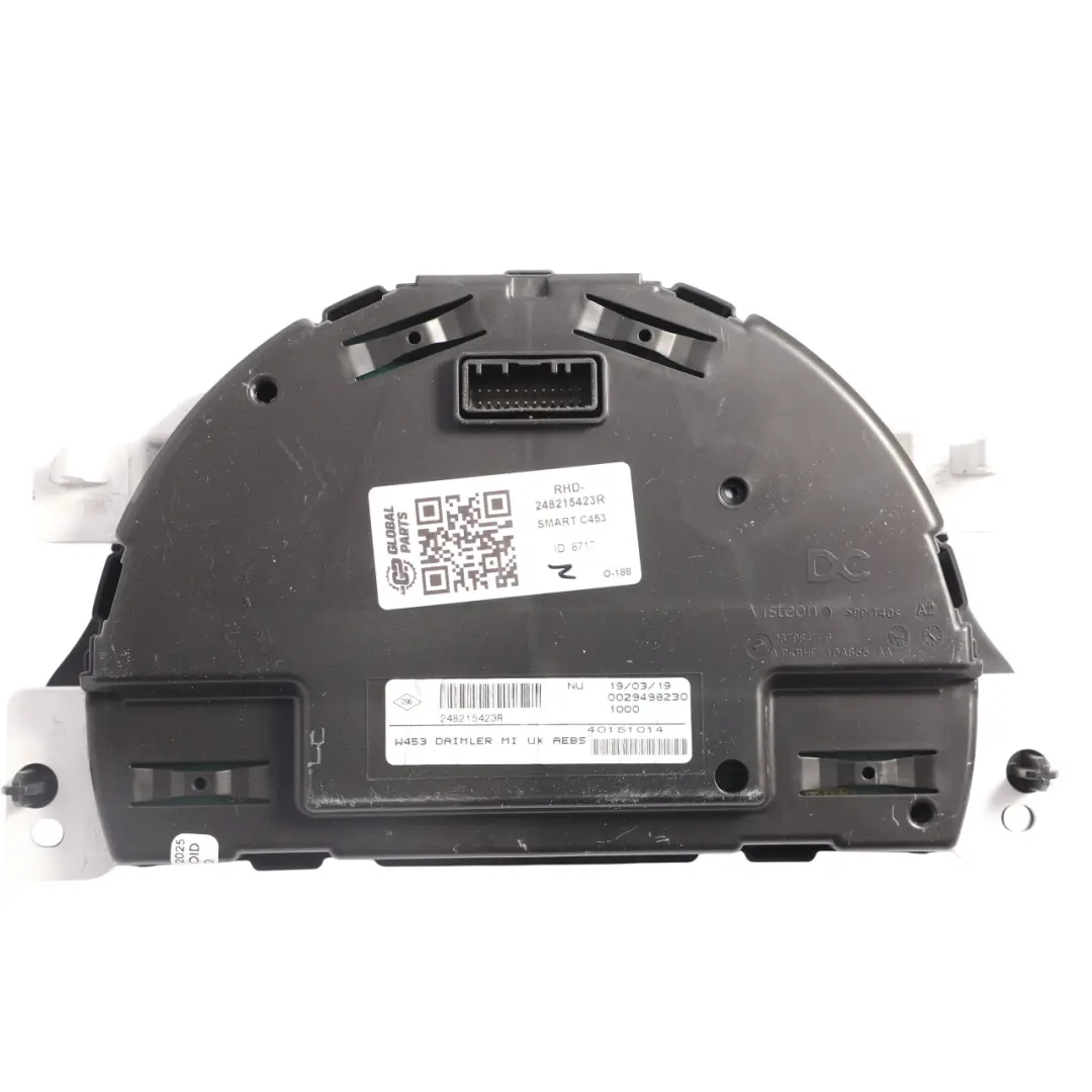 Smart ForTwo C453 Petrol Instrument Speedometer Cluster Automatic - SKU RHD-248215423R - Part number 248215423R