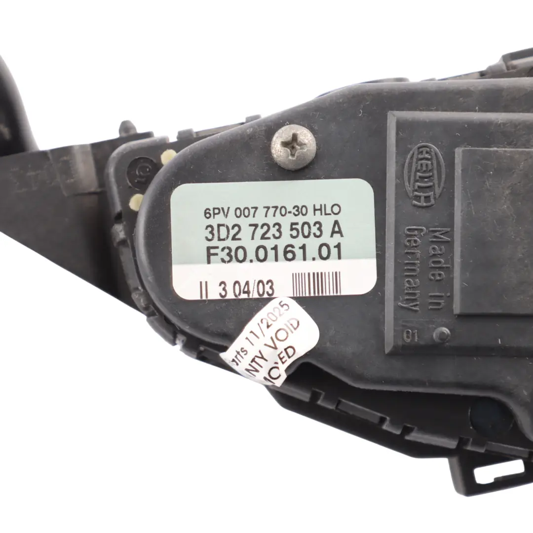 VW Volkswagen Phaeton 3D Throttle Pedal Accelerator Gas Assembly - SKU RHD-3D2723503A - Part number 3D2723503A