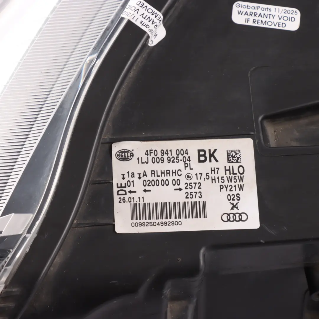 Headlight Headlamp Lamp Light Front Right O/S to Audi A6 C6 with Part number 4F0941004BK Audi A6 C6 Headlight Headlamp Lamp Light Front Right O/S - SKU rhd-4F0941004BK - Part number 4F0941004BK