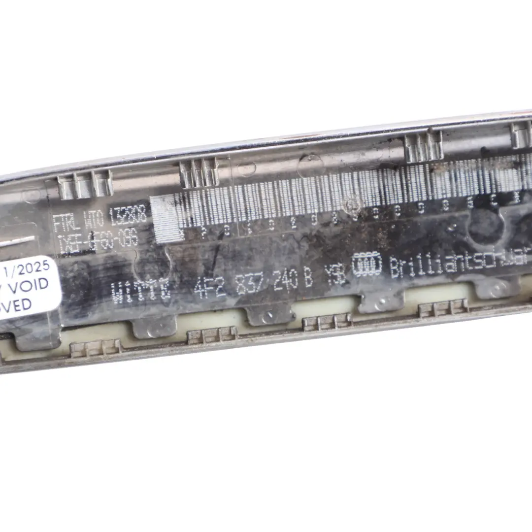 Audi A6 C6 Front Handle Cover Right O/S Chrome Brilliant Black Y9B - SKU RHD-4F2837240B-BBL - Part number 4F2837240B