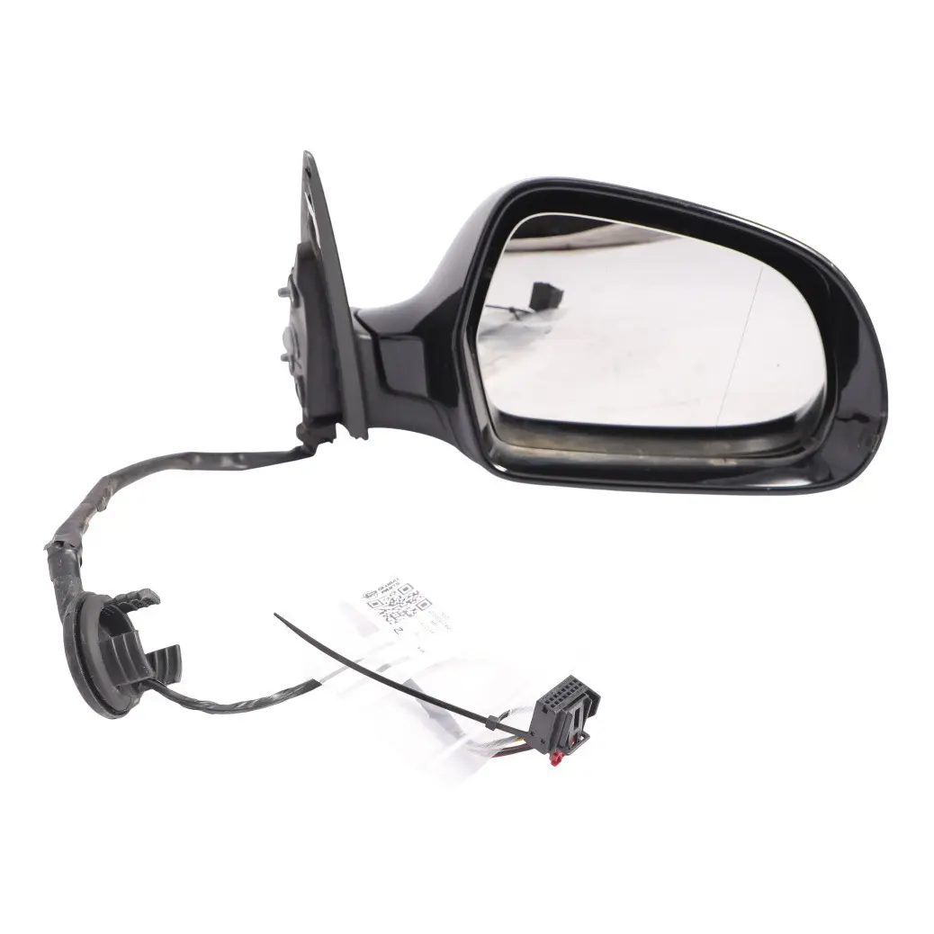 Audi A6 C6 Wing Side View Mirror Front Right O/S Brilliant Black Metallic - Y9B - SKU RHD-4F2857410AG-BBL - Part number 4F2857410AG