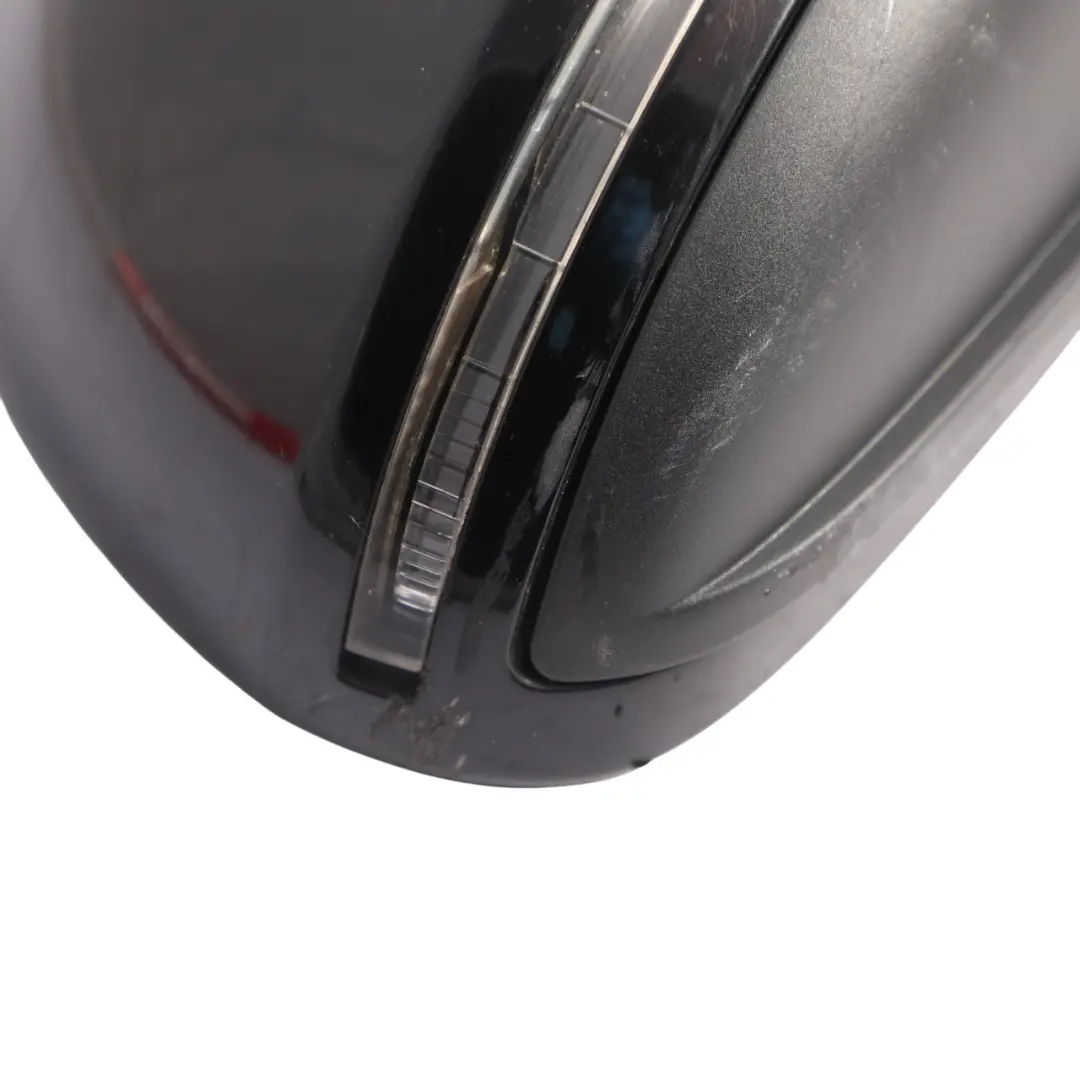 Audi A6 C6 Wing Side View Mirror Front Right O/S Brilliant Black Metallic - Y9B - SKU RHD-4F2857410AG-BBL - Part number 4F2857410AG