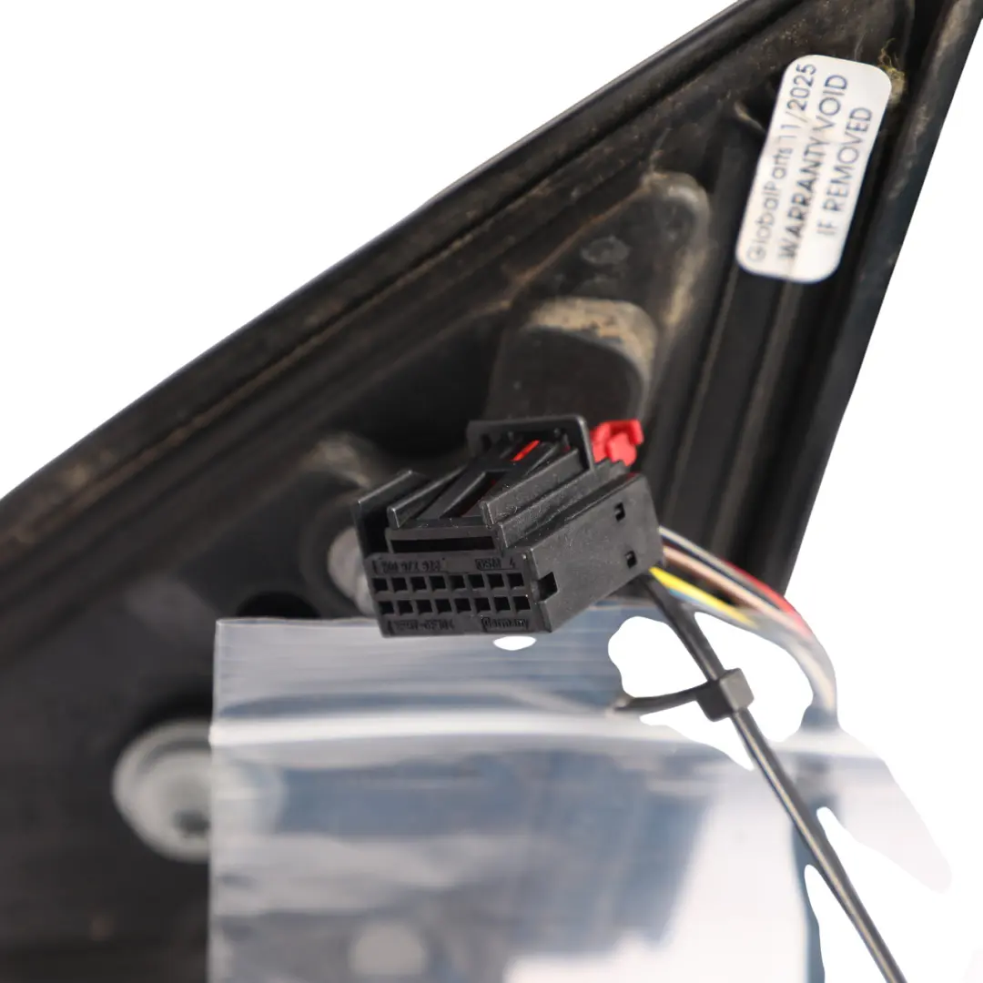 Audi A6 C6 Wing Side View Mirror Front Right O/S Brilliant Black Metallic - Y9B - SKU RHD-4F2857410AG-BBL - Part number 4F2857410AG