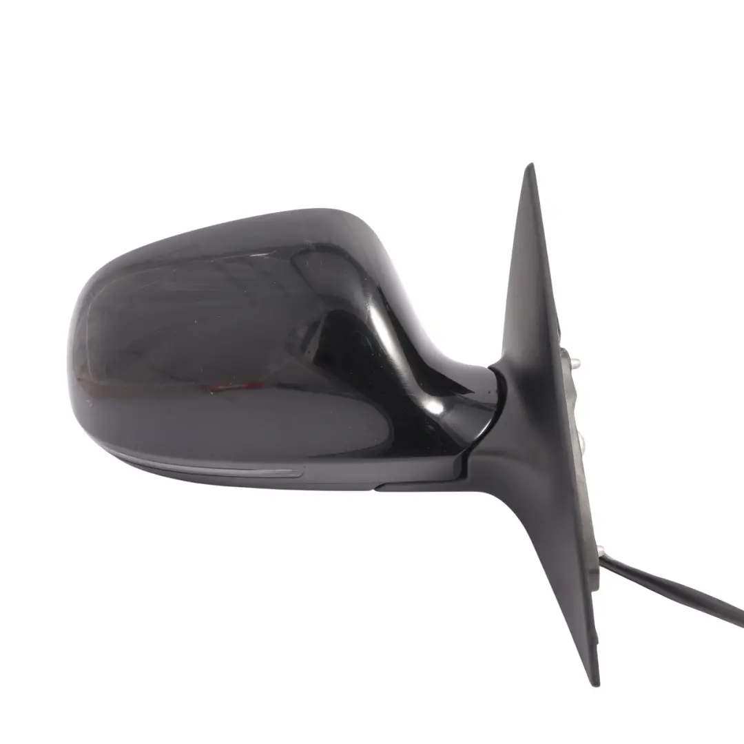 Audi A6 C6 Wing Side View Mirror Front Right O/S Brilliant Black Metallic - Y9B - SKU RHD-4F2857410AG-BBL - Part number 4F2857410AG