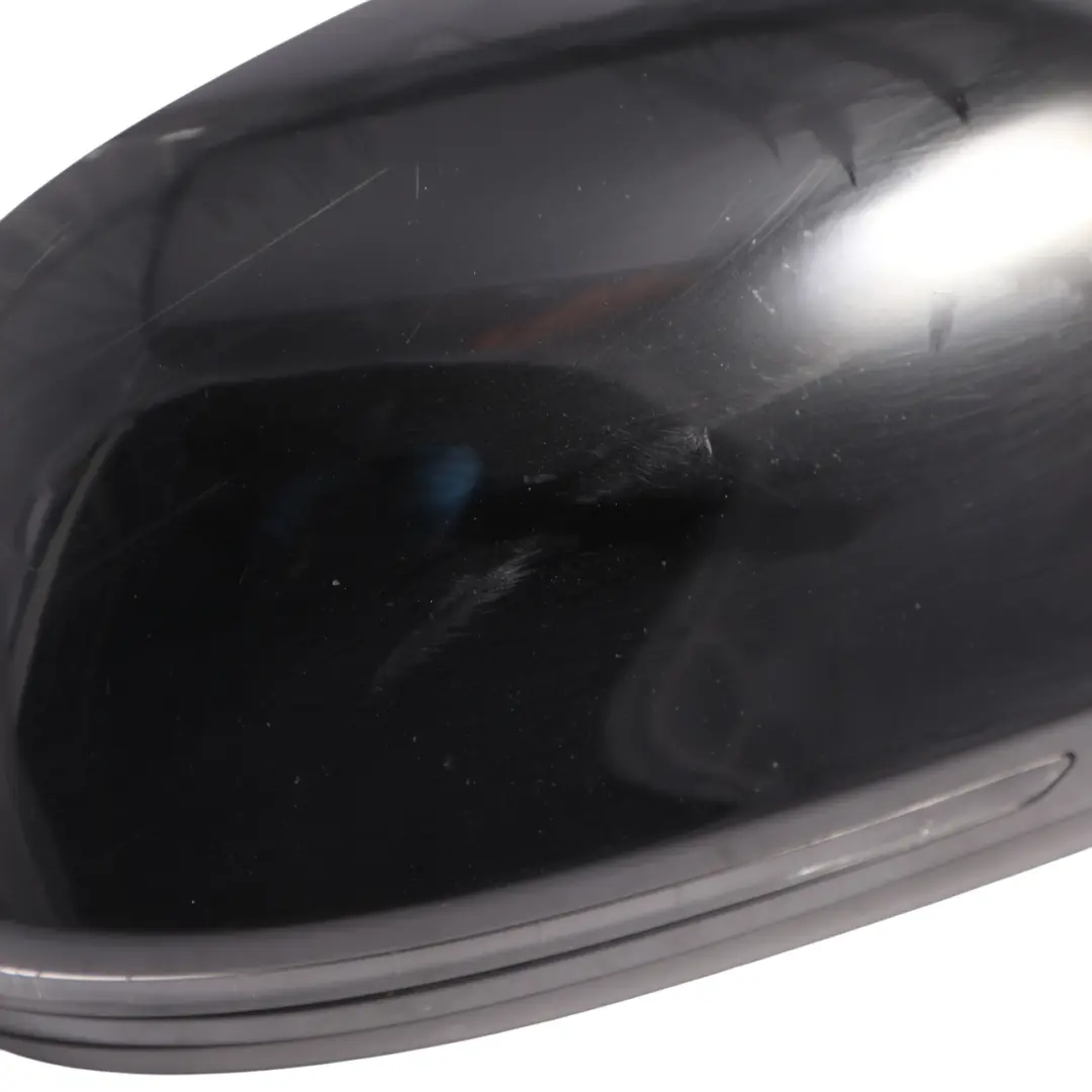 Audi A6 C6 Wing Side View Mirror Front Right O/S Brilliant Black Metallic - Y9B - SKU RHD-4F2857410AG-BBL - Part number 4F2857410AG