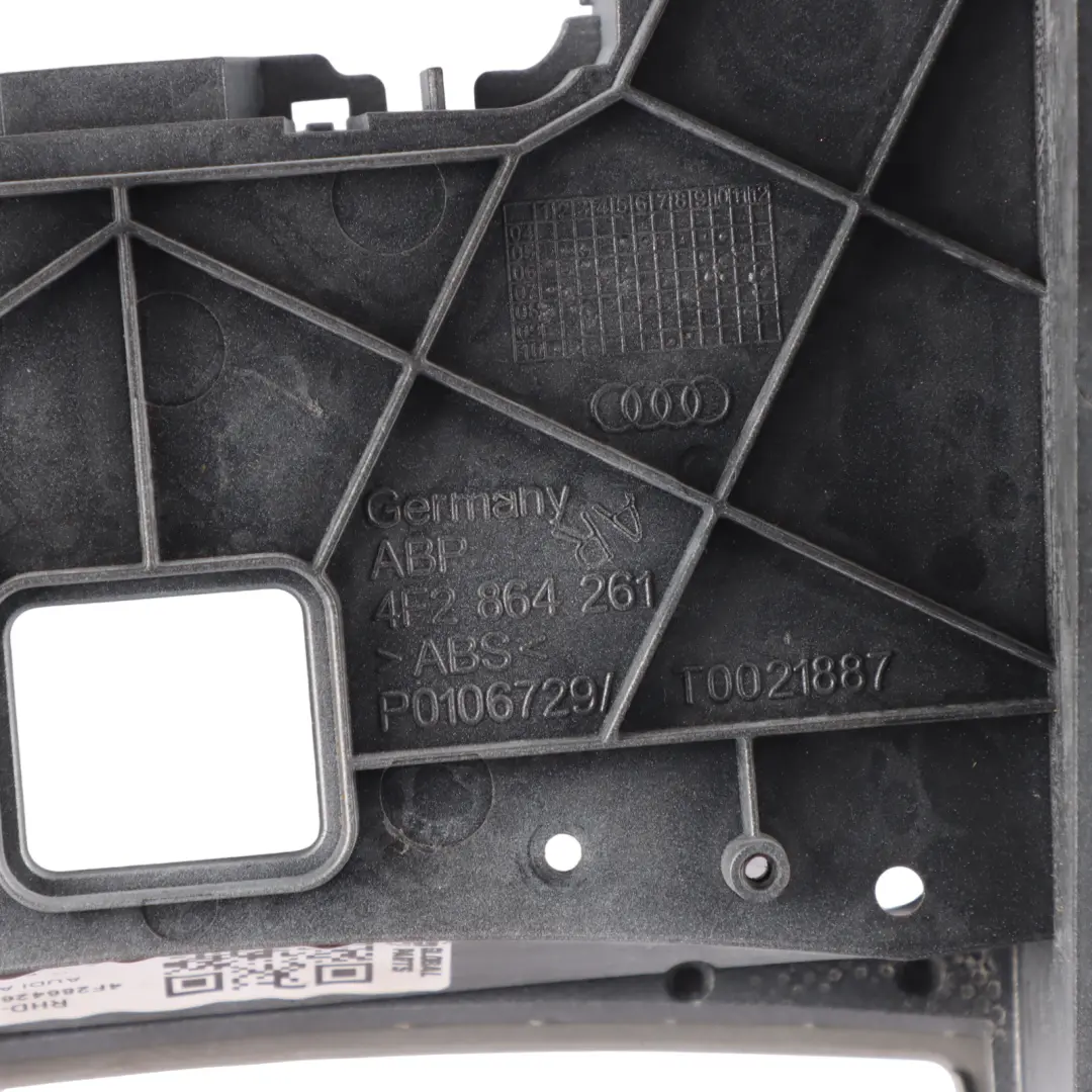 Audi A6 C6 Centre Console Surround Trim Cover Panel Silver Metallic - SKU RHD-4F2864261AR - Part number 4F2864261AR