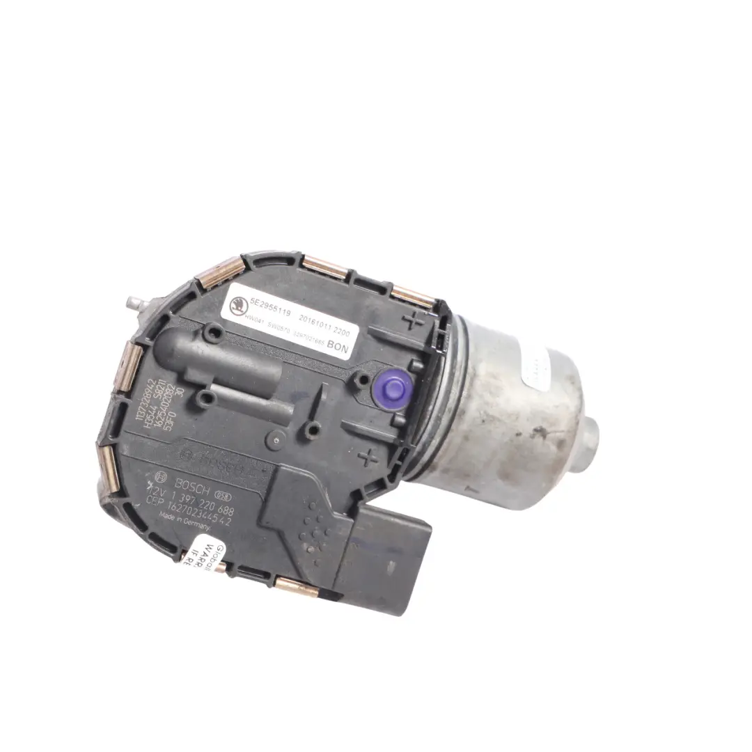 Skoda Octavia Mk3 5E Front Windscreen Windshield Wiper Motor Unit - SKU RHD-5E2955119 - Part number 5E2955119