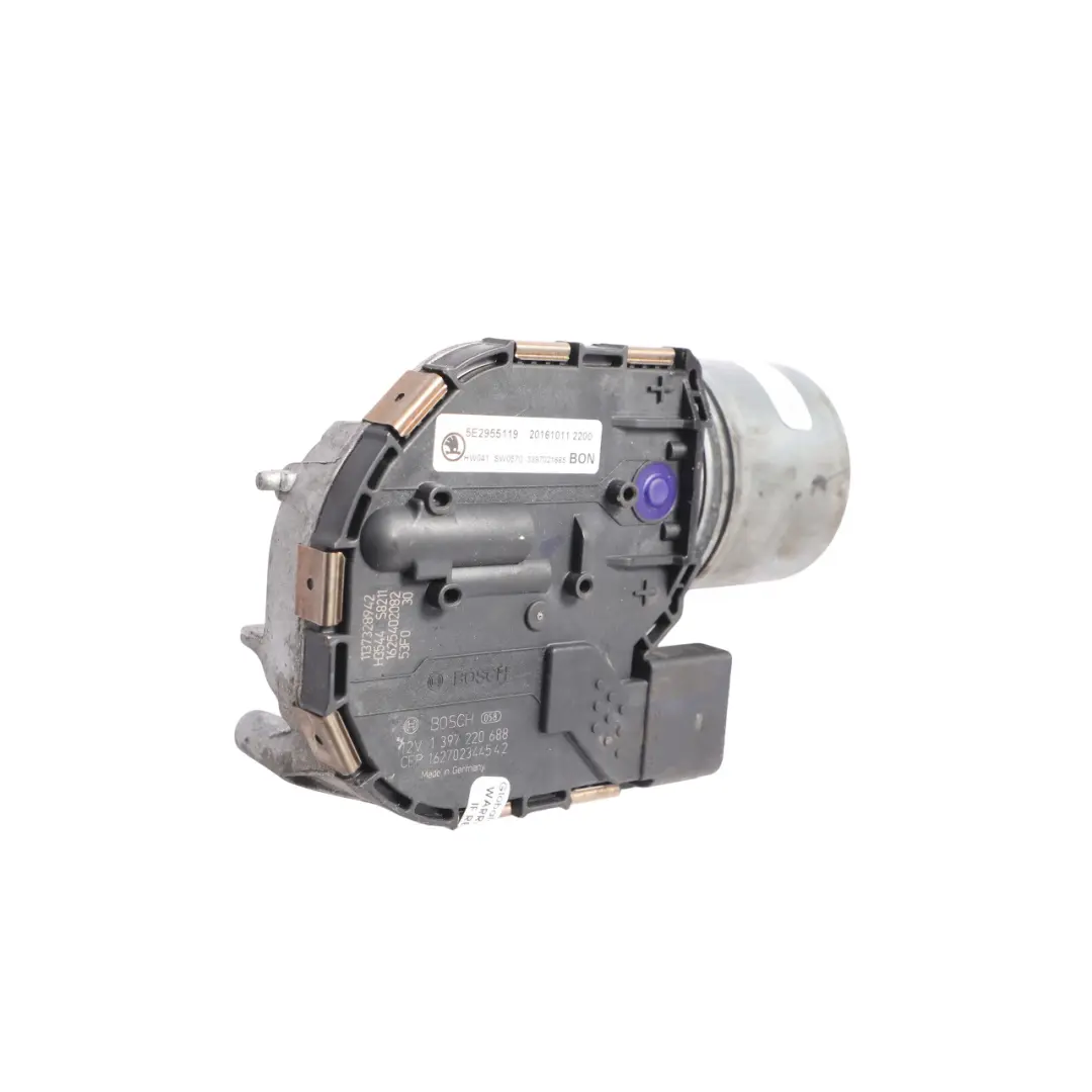 Skoda Octavia Mk3 5E Front Windscreen Windshield Wiper Motor Unit - SKU RHD-5E2955119 - Part number 5E2955119