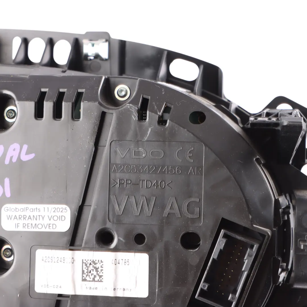 5G Instrument Cluster Speedo Clocks Petrol Manual to Volkswagen Golf Mk7 with Part number 5G1920958 Volkswagen Golf Mk7 5G Instrument Cluster Speedo Clocks Petrol Manual - SKU RHD-5G1920958 - Part number 5G1920958