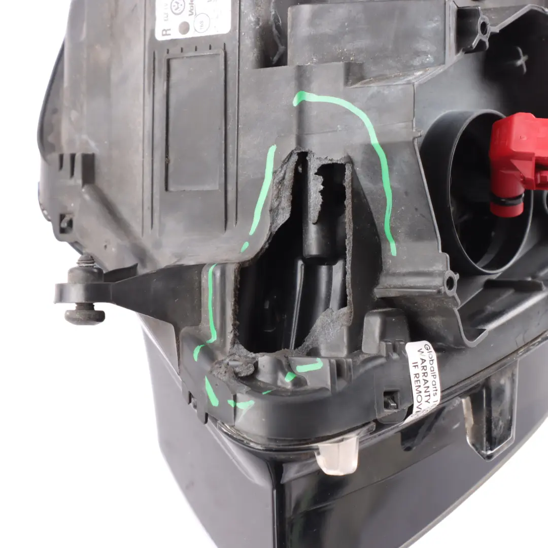 VW Golf VII MK7 R Front Headlight Lamp Right O/S SPARES OR REPAIR - SKU RHD-5G2941752D-1 - Part number 5G2941752D