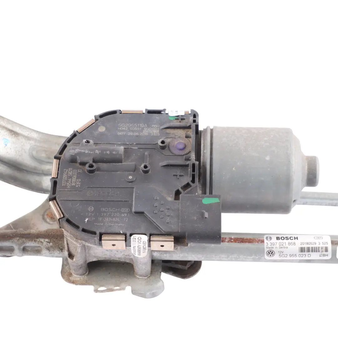 Front Windscreen Wiper Motor Linkage Mechanism to Volkswagen Golf VII with Part number 5G2955023D Volkswagen Golf VII Front Windscreen Wiper Motor Linkage Mechanism - SKU RHD-5G2955023D - Part number 5G2955023D