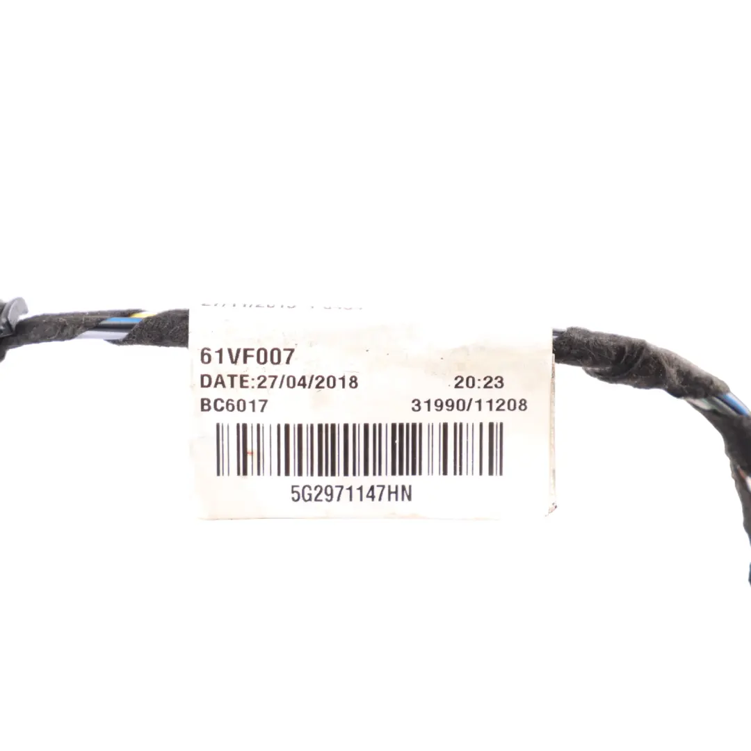 Boot Trunk Cable Wiring Left N/S to Volkswagen Golf Mk7 VII Tailgate with Part number 5G2971147HN Volkswagen Golf Mk7 VII Tailgate Boot Trunk Cable Wiring Left N/S - SKU 5G2971147HN - Part number 5G2971147HN