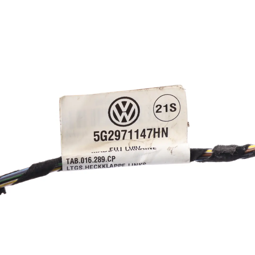 Volkswagen Golf Mk7 VII Tailgate Boot Trunk Cable Wiring Left N/S - SKU 5G2971147HN - Part number 5G2971147HN