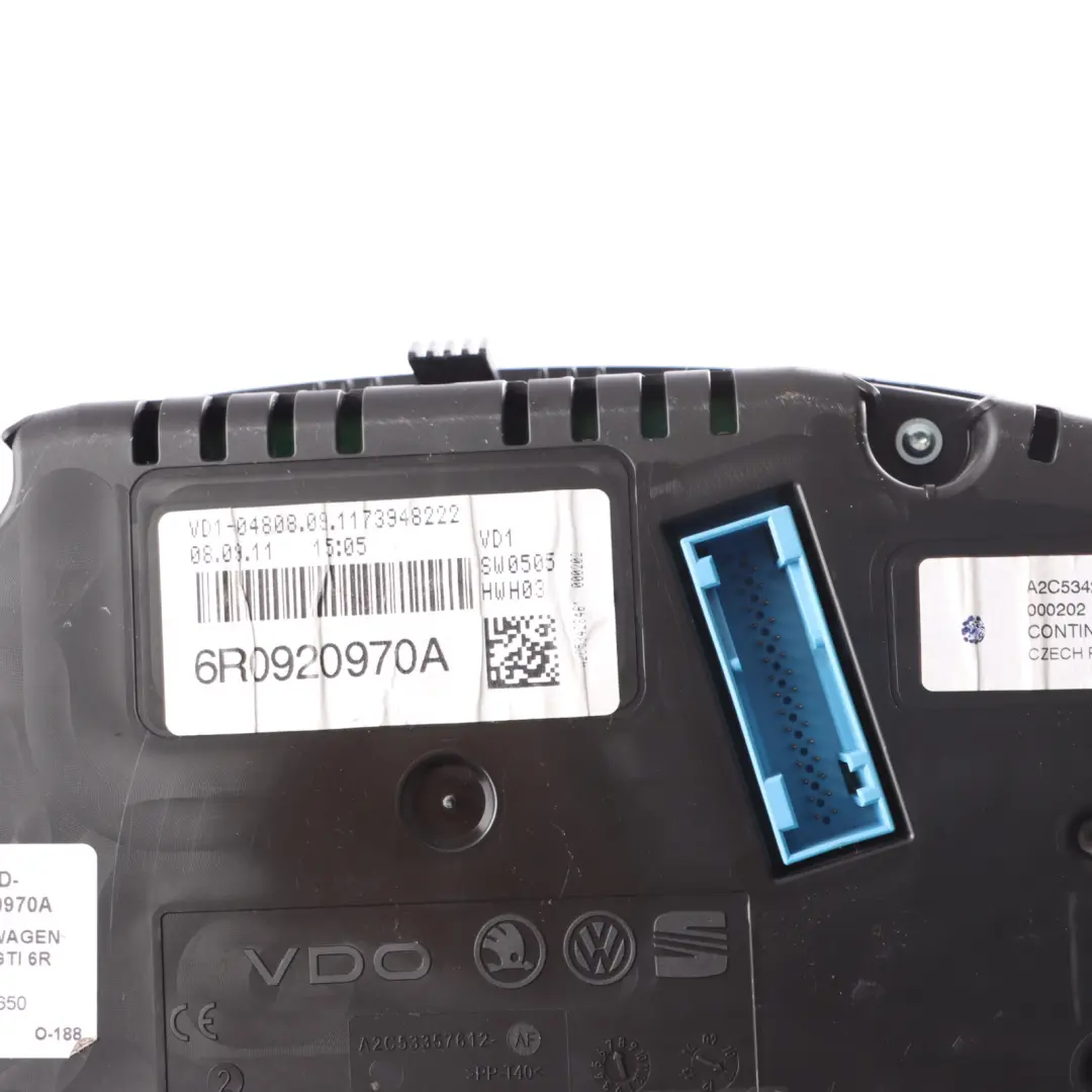 Speedometer Instrument Cluster Automatic to Volkswagen VW Polo 6R Petrol with Part number 6R0920970A Volkswagen VW Polo 6R Petrol Speedometer Instrument Cluster Automatic - SKU RHD-6R0920970A - Part number 6R0920970A