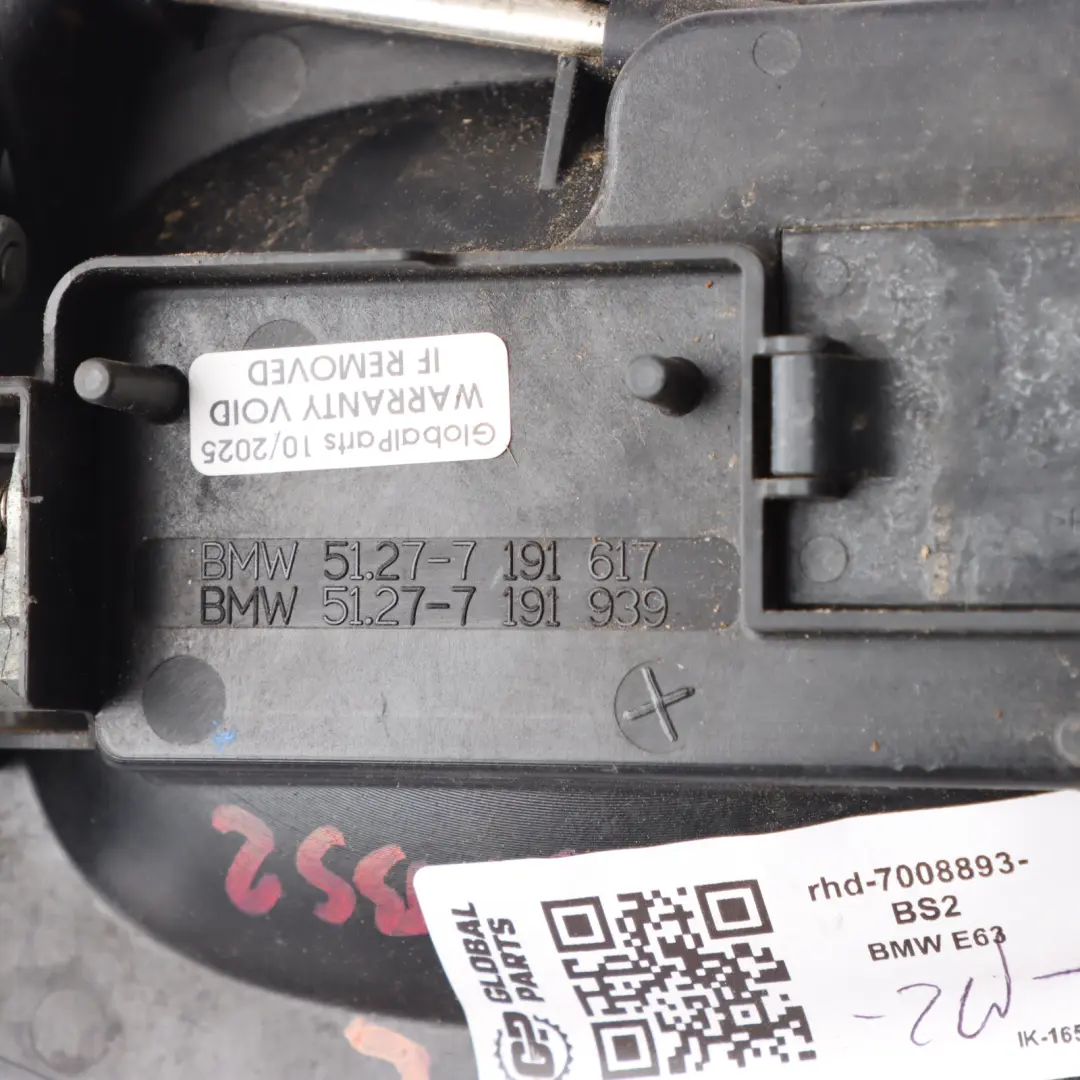 Grab Handle Door Left N/S Black Sapphire Metallic 475 to BMW E63 E64 with Part number 7008893 BMW E63 E64 Grab Handle Door Left N/S Black Sapphire Metallic 475 - SKU RHD-7008893-BS2 - Part number 7008893