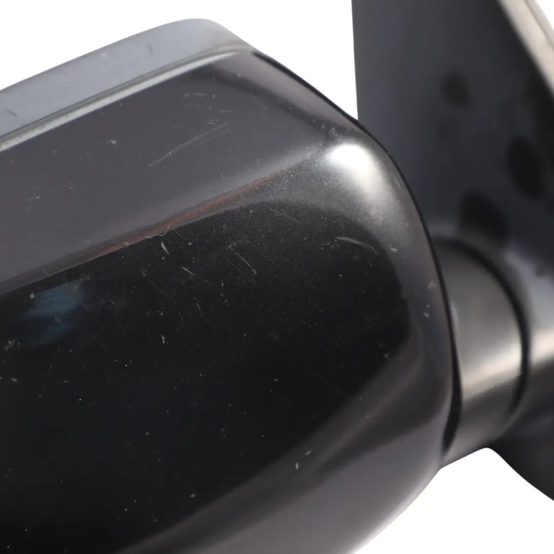 BMW E60 E61 LCI Wing Mirror Door Right O/S Outside Black Sapphire 475 - SKU RHD-7189574-BS - Part number 7189574