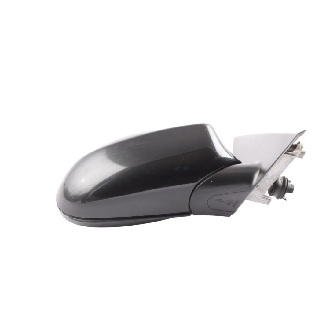 BMW 1 Series E87 Heated Right Side Wing Mirror O/S Black Sapphire Metallic 475 - SKU RHD-7189852-BS - Part number 7189852