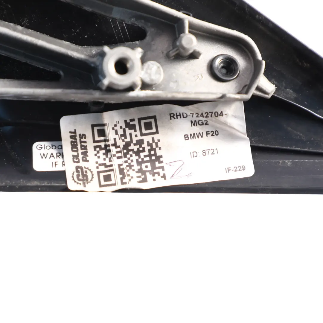 Wing Mirror Heated Right O/S 6 Pins Mineral Grau - B39 to BMW F20 with Part number 7242704 BMW F20 Wing Mirror Heated Right O/S 6 Pins Mineral Grau - B39 - SKU RHD-7242704-MG2 - Part number 7242704