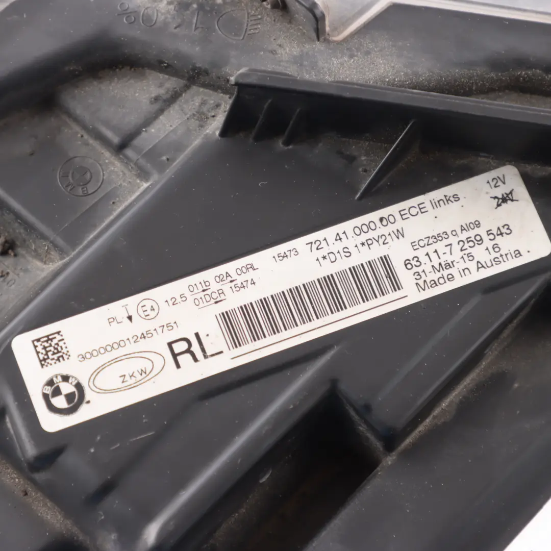 BMW F30 F31 Bi-Xenon Headlight Headlamp Front Light Lamp Left N/S 7259543 - SKU RHD-7338699-2 - Part number 7338699