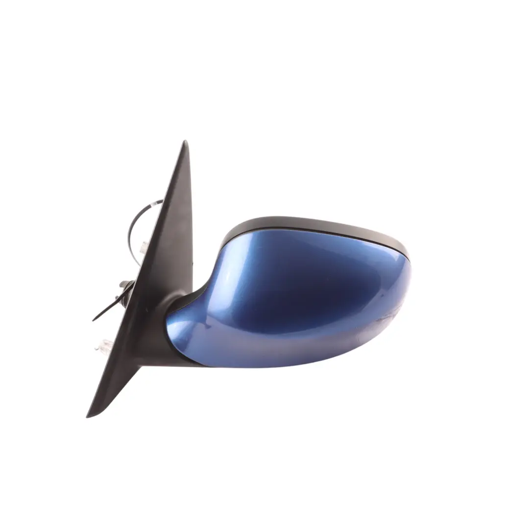 BMW E90 E91 LCI Heated Left Wing Mirror N/S Montegoblau Blue A51 - SKU rhd-7268263-MTB2 - Part number 7268263