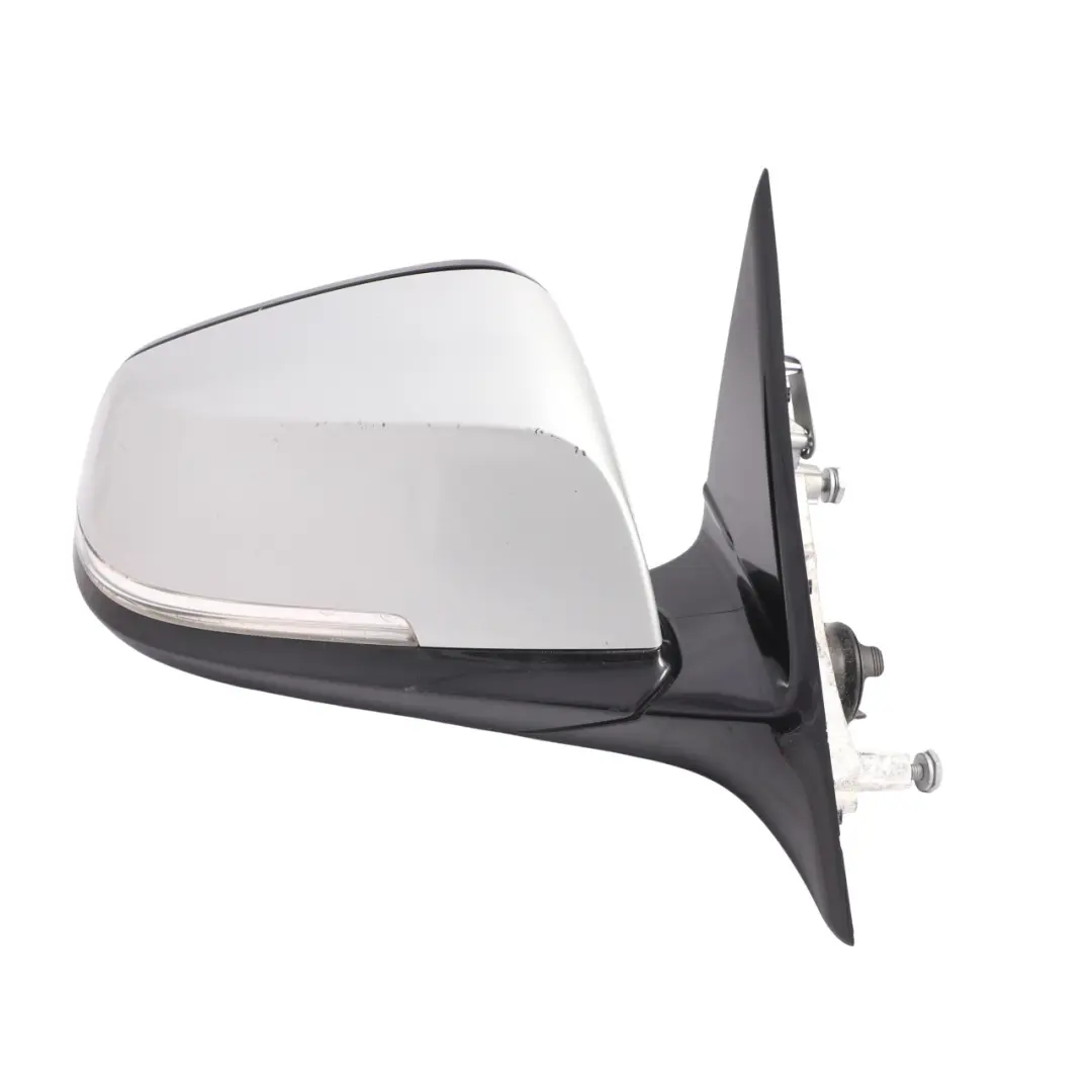 High Gloss Heated Right Wing Mirror O/S Glacier Silber Metallic-A83 to BMW F30 F31 with Part number 7345660 BMW F30 F31 High Gloss Heated Right Wing Mirror O/S Glacier Silber Metallic-A83 - SKU RHD-7345660-GSB - Part number 7345660