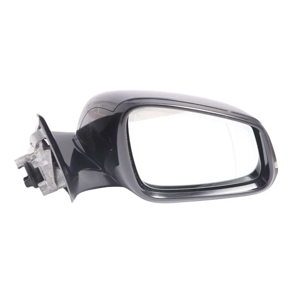 BMW F30 F31 Wing Mirror Shadow Line Heated Auto Dip Right O/S Black Sapphire 475 - SKU RHD-7345680-BS - Part number 7345680