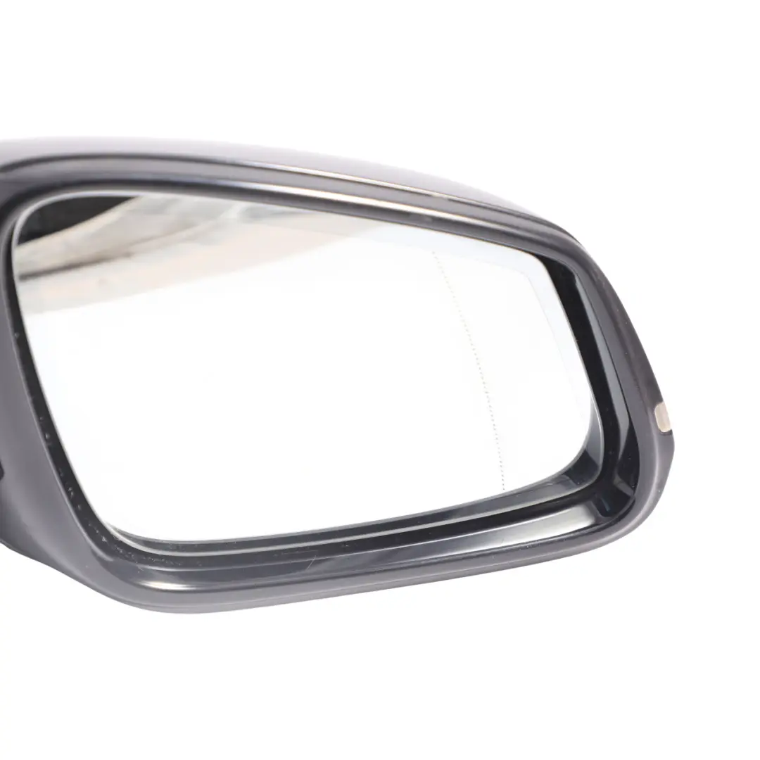 BMW F30 F31 Wing Mirror Shadow Line Heated Auto Dip Right O/S Black Sapphire 475 - SKU RHD-7345680-BS - Part number 7345680