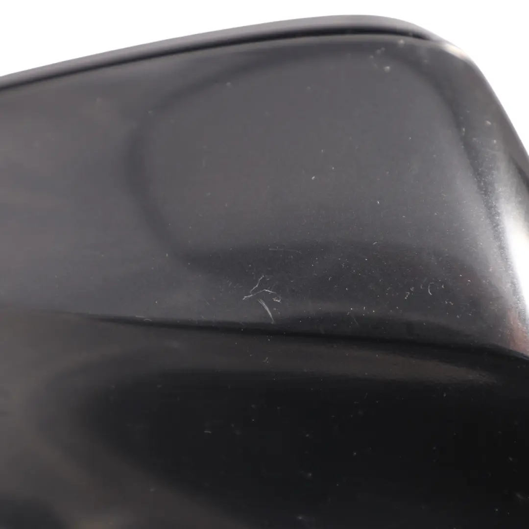 BMW F30 F31 Wing Mirror Shadow Line Heated Auto Dip Right O/S Black Sapphire 475 - SKU RHD-7345680-BS - Part number 7345680