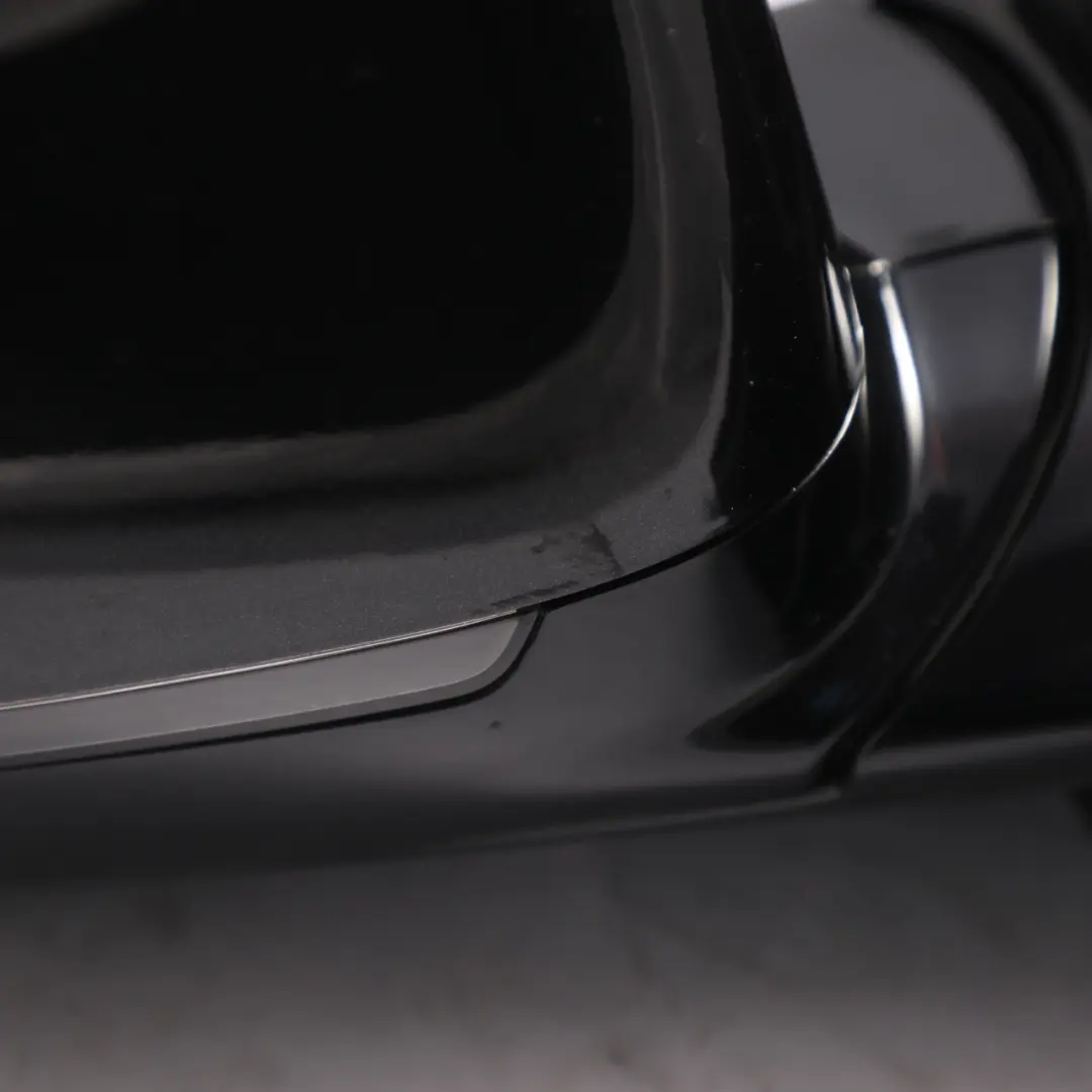 BMW X6 F16 Door Wing Mirror Glass Heated Outside Right O/S Black Sapphire - 475 - SKU RHD-7416116-BS - Part number 7416116