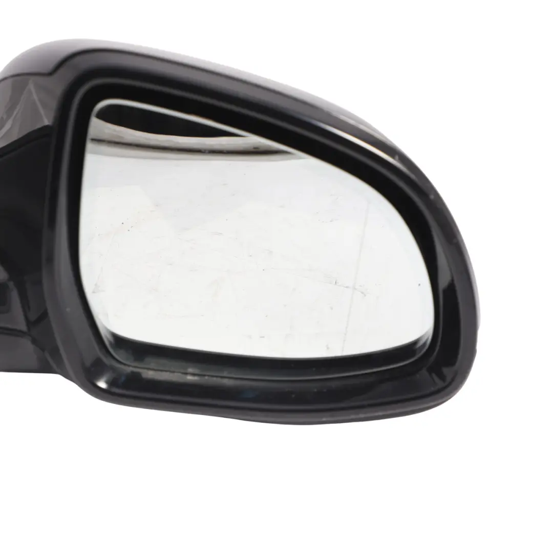BMW X6 F16 Door Wing Mirror Glass Heated Outside Right O/S Black Sapphire - 475 - SKU RHD-7416116-BS - Part number 7416116