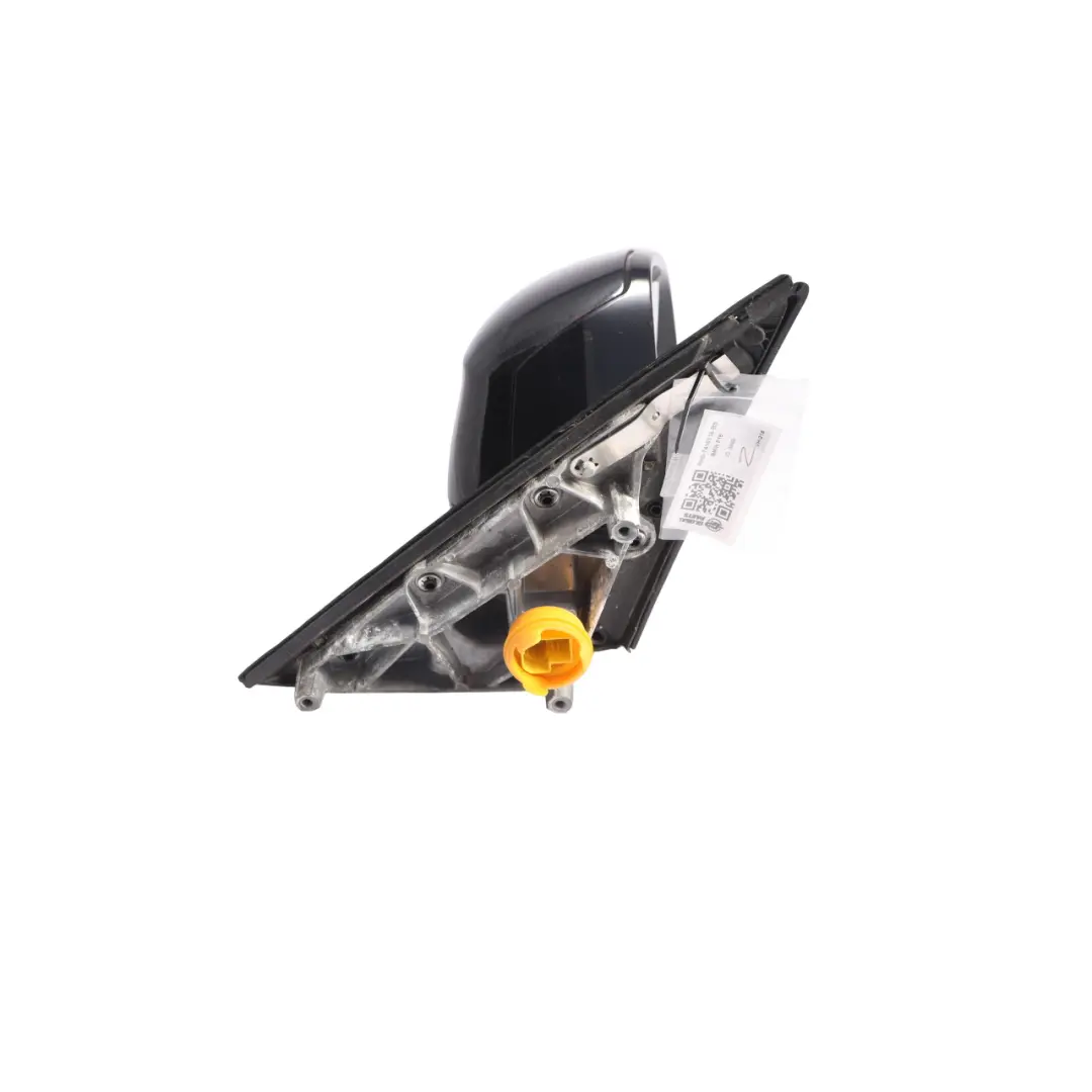 BMW X6 F16 Door Wing Mirror Glass Heated Outside Right O/S Black Sapphire - 475 - SKU RHD-7416116-BS - Part number 7416116