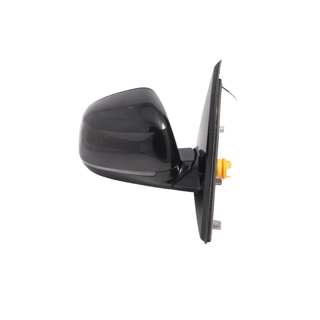 BMW X6 F16 Door Wing Mirror Glass Heated Outside Right O/S Black Sapphire - 475 - SKU RHD-7416116-BS - Part number 7416116
