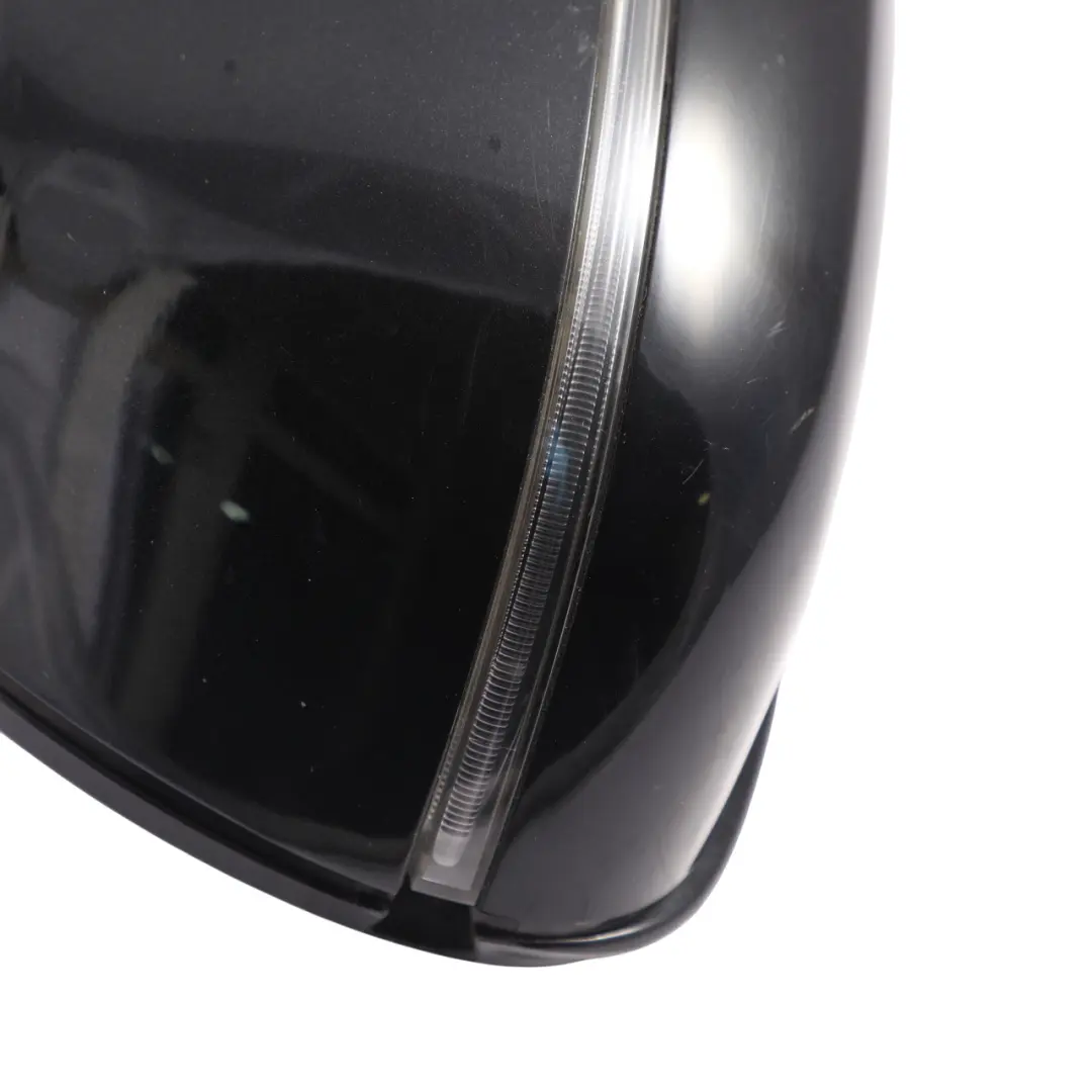 BMW X6 F16 Door Wing Mirror Glass Heated Outside Right O/S Black Sapphire - 475 - SKU RHD-7416116-BS - Part number 7416116