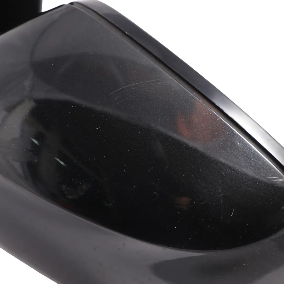 BMW X6 F16 Door Wing Mirror Glass Heated Outside Left N/S Black Sapphire - 475 - SKU RHD-7477903-BS - Part number 7477903
