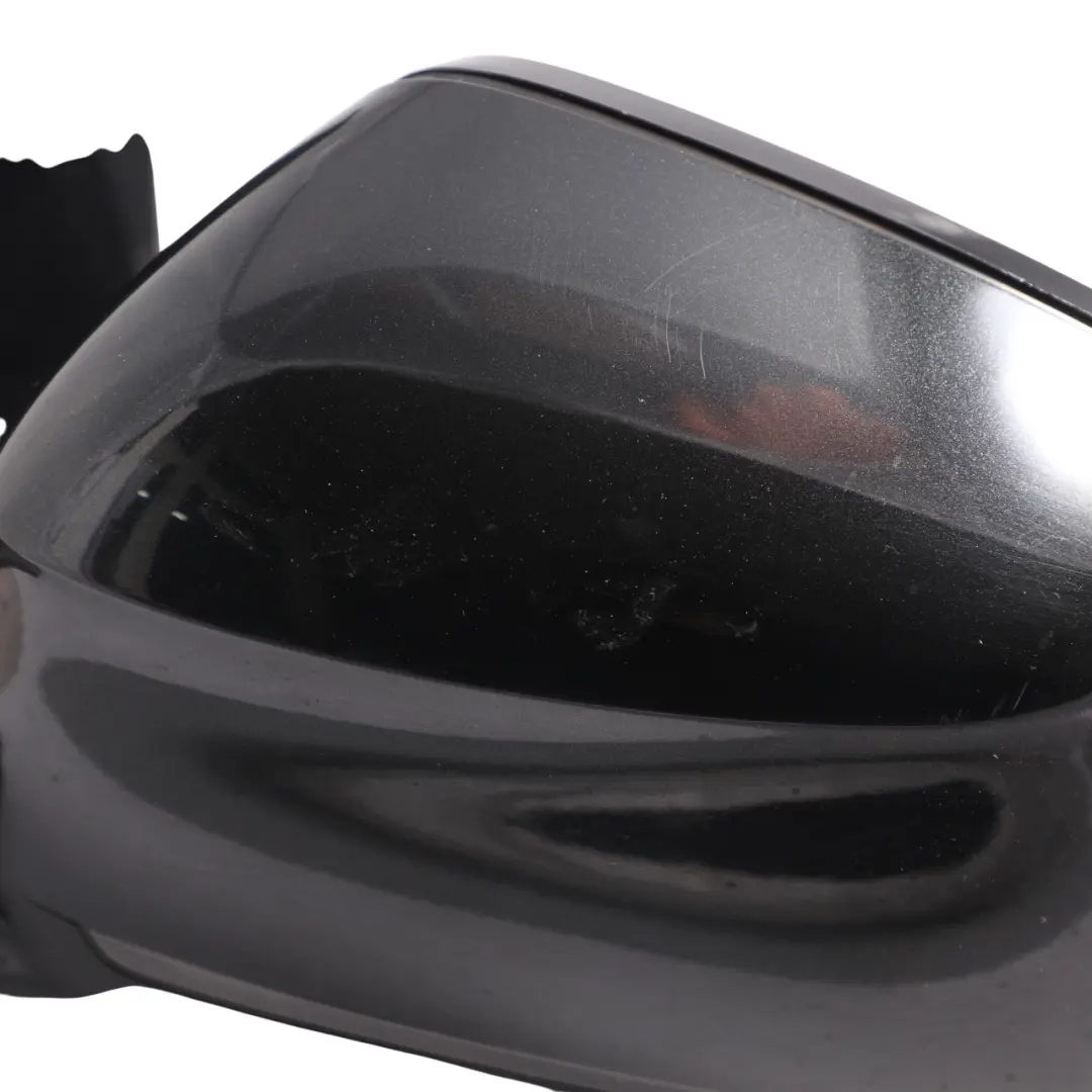 BMW X6 F16 Door Wing Mirror Glass Heated Outside Left N/S Black Sapphire - 475 - SKU RHD-7477903-BS - Part number 7477903