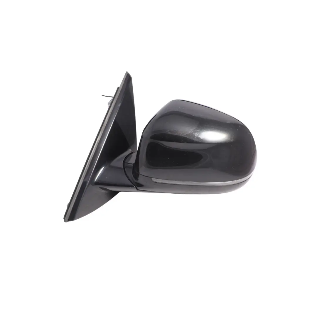 BMW X6 F16 Door Wing Mirror Glass Heated Outside Left N/S Black Sapphire - 475 - SKU RHD-7477903-BS - Part number 7477903