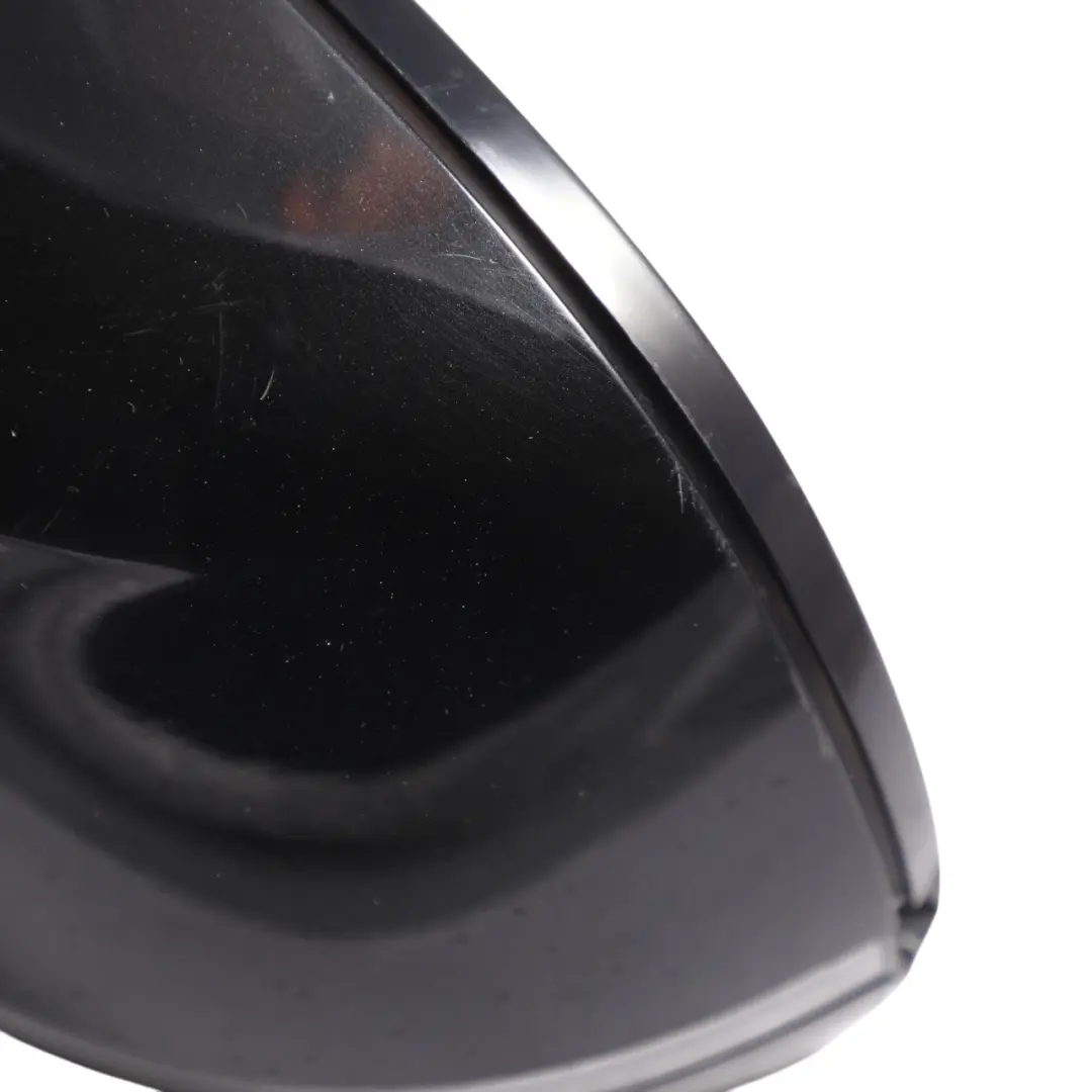 BMW X6 F16 Door Wing Mirror Glass Heated Outside Left N/S Black Sapphire - 475 - SKU RHD-7477903-BS - Part number 7477903