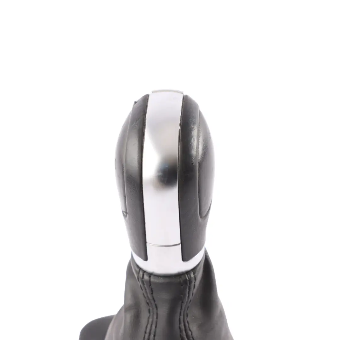 VW Volkswagen Touareg 7P Black Leather Selector Lever Gear Stick Knob - SKU RHD-7P2713203A - Part number 7P2713203A